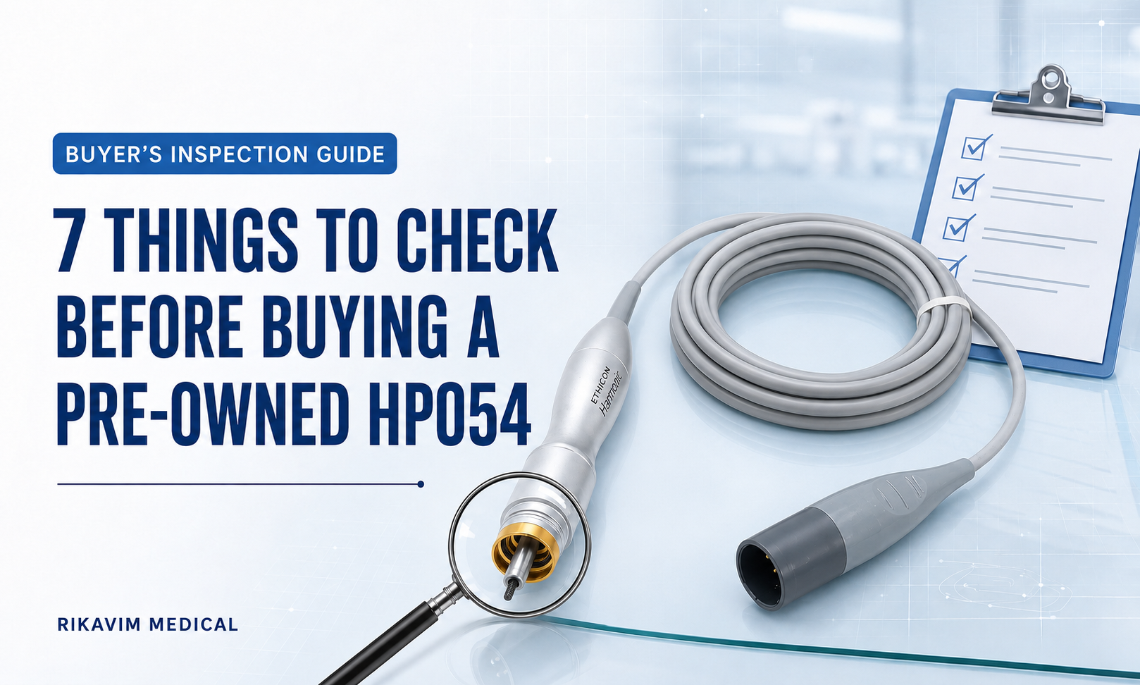 7 Things to Check Before Buying a Pre-Owned HP054 Harmonic Hand Piece