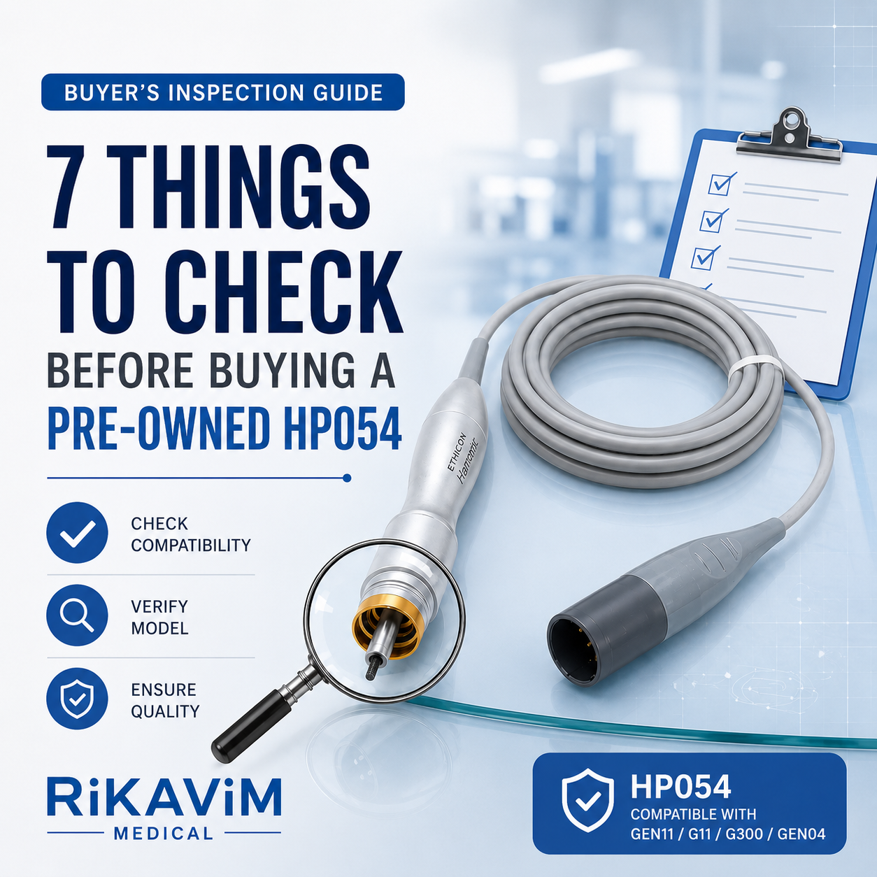 7 Things to Check Before Buying a Pre-Owned HP054 Harmonic Hand Piece